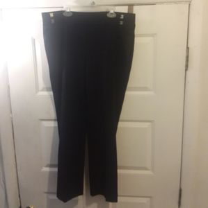 Black straight leg pants